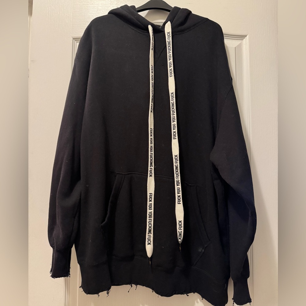 R13 Black oversized Hoodie